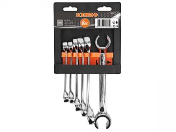 6 pc Flare Nut Spanner Set