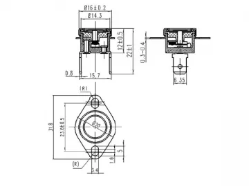 Disc Thermostat, KSD Series