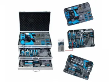 206 Piece Aluminum Case Professional Hand Tool Set