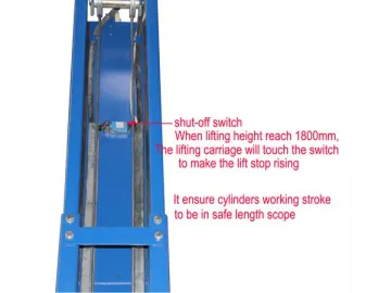 QY4MT(B) Clear Floor 2 Post Lift with Two Stage Post