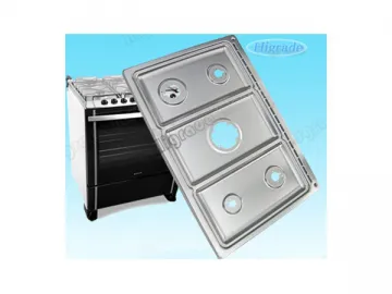 Gas Cooker Metal Panel