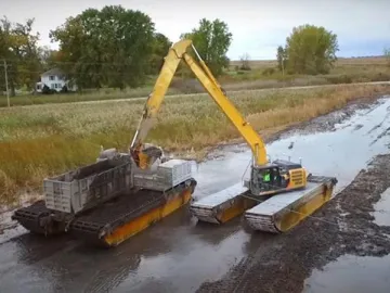 Amphibious Excavator