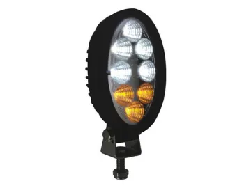 Forklift Vertical Combination Light with 3 Amber LEDs and 5 White LEDs