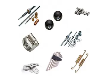 Custom Shafts, Pins, Washer, Clamps and Fasteners