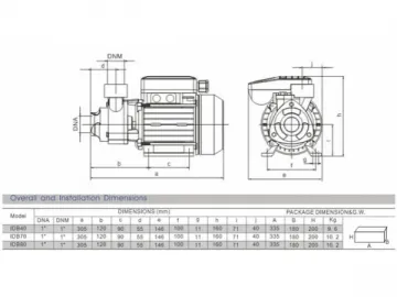 Peripheral Pump, IDB Series