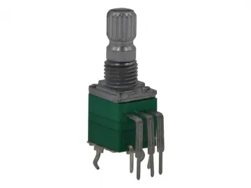 9mm Metal Knurled Shaft 500 ohm Potentiometer Switch,WH9011-2AK