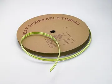 Single Wall Heat Shrink Tubing  (Item YG150, Yellow and Green, 2:1 Shrink Ratio)