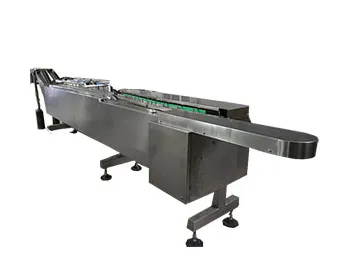 Automatic Biscuit Turn-Over & Automatic Biscuit Flap Up Feeding To Packing Machine