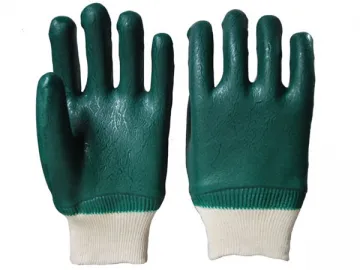 Sandy Finish PVC Dipped Gloves