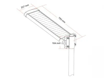 1000 Lumens Solar Street Light