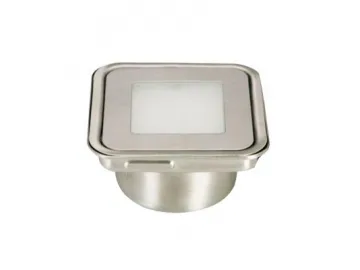 SC-F105  Square RGB LED Inground Light, 58.5mm Stainless Steel LED Deck Light