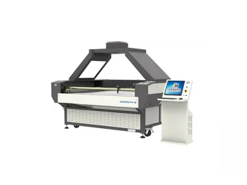 1600×1000mm Auto Feeding Large Format Camera Positioning CO2 Laser Cutter, CMA1610-FV-E Laser Cutting with auto feed system