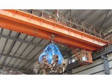 Waste Handling Crane (with Grab)