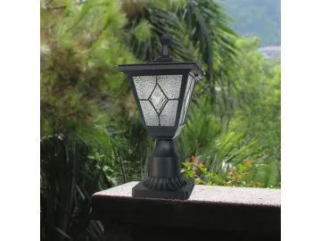 Pier Mount 4 Panel Solar Powered LED Light, ST4220AQ LED Light