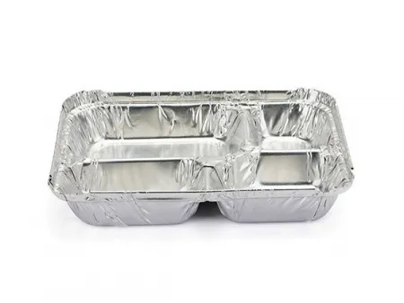 Multi Compartment Wrinklewall Aluminum Foil Container