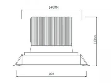 DL42160 COB LED Downlight