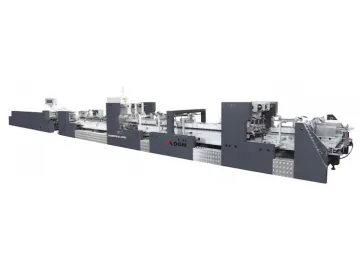 Box and Carton Folding Gluing Line 1100 type Folding Machine