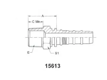 15613 NPT 60 Cone Male Fittings