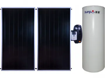 Flat Plate Split Solar Water Heating System