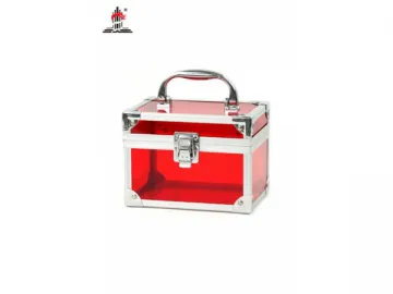 Red Acrylic Makeup Case