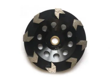 Arrow Segment Diamond Cup Wheel