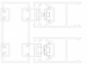 PH Handle with Cylinder: 2 Leaf Sliding Door Solution