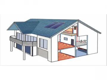 Split Solar Water Heating System