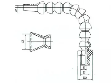 Coolant Hose (Adjustable Plastic Hose for Cooling System)